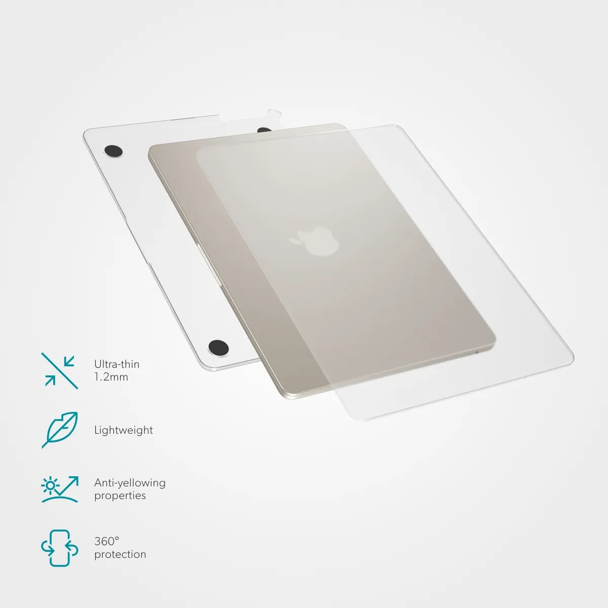 Epico Slim Shell MacBookPro 16" (M1-M4) (A2485/A2780/A2991/A3403/A3186) - Matt Transparent