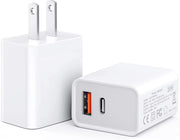 20W Dual Port USB-C & USB-A Power Adapter