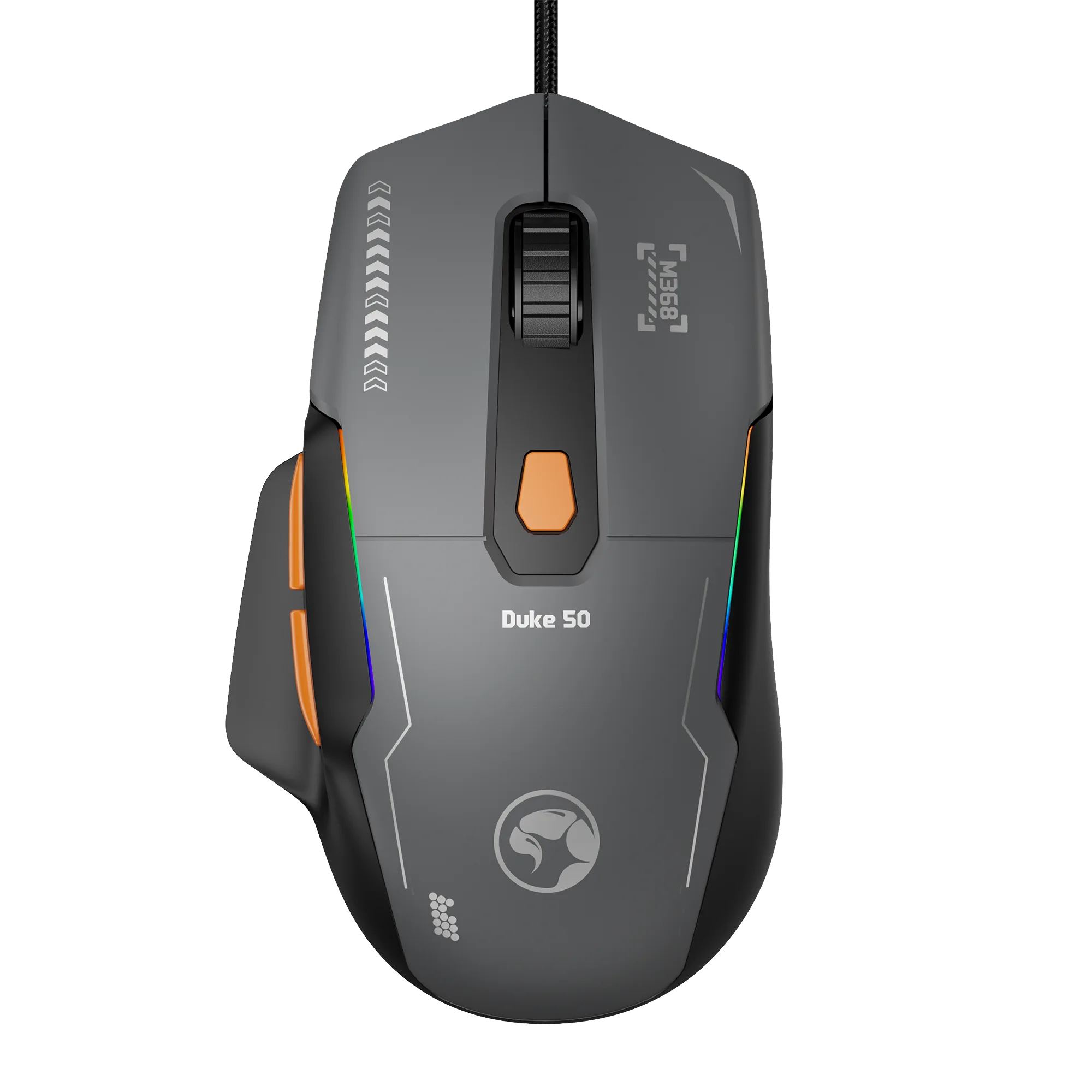 MARVO Duke 50 M368W Wireless Gaming Mouse, Tri-Mode Connectivity USB, 2.4GHz & Bluetooth, 6 DPI levels (800 - 12800), 1000Hz Polling Rate, 13 Mode RGB Backlighting