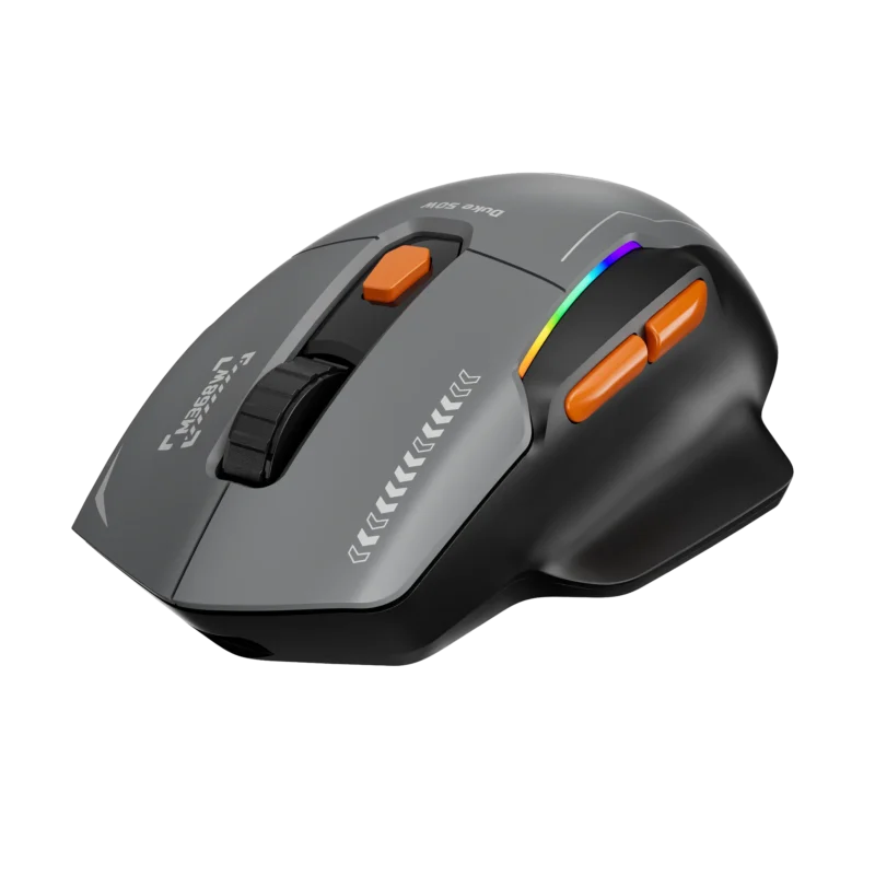 MARVO Duke 50 M368W Wireless Gaming Mouse, Tri-Mode Connectivity USB, 2.4GHz & Bluetooth, 6 DPI levels (800 - 12800), 1000Hz Polling Rate, 13 Mode RGB Backlighting