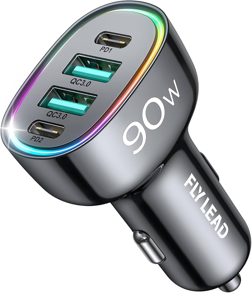 90W Powerful Car Charger