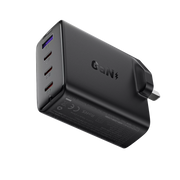 Acefast - 100W GaN Triple USB-C & USB Power Delivery 3-Pin UK Charging Plug - Black