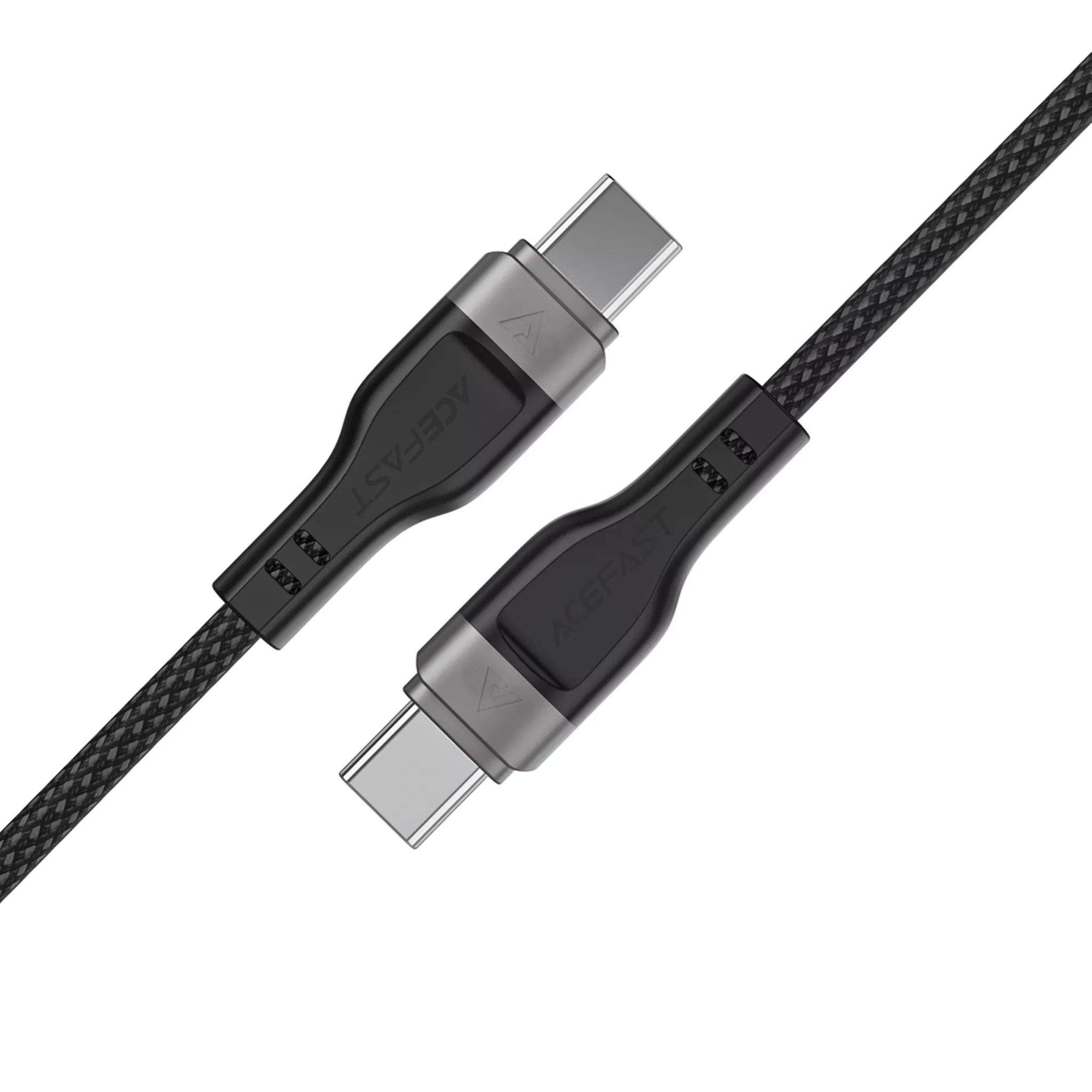 Acefast - 1.2m (60W) Power Delivery - USB-C to USB-C Magnetic Zinc Alloy Cable - Black
