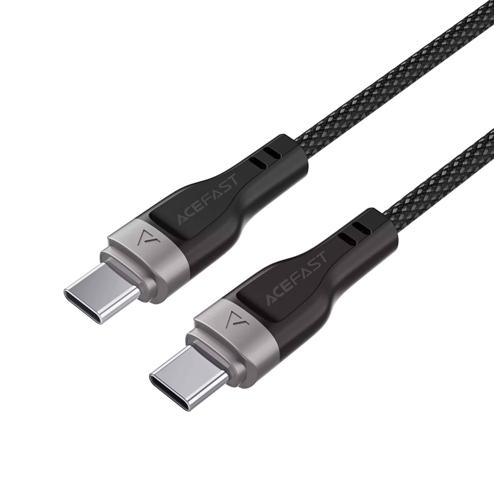 Acefast - 1.2m (60W) Power Delivery - USB-C to USB-C Magnetic Zinc Alloy Cable - Black