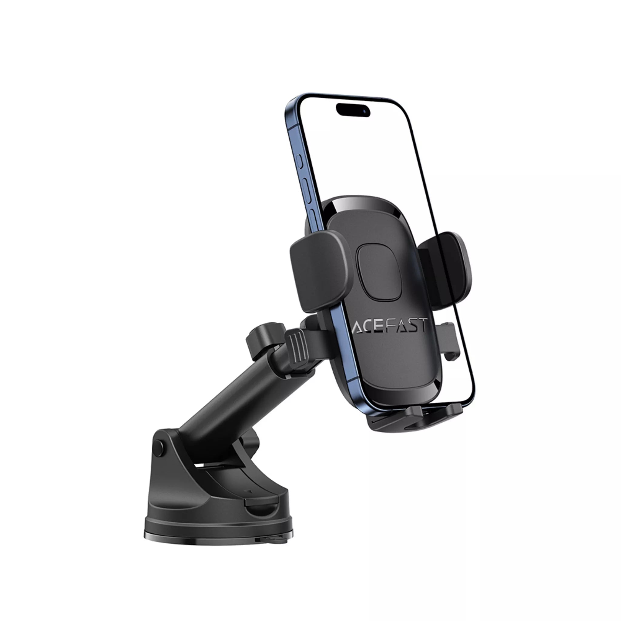 Acefast - Universal One-Key Lock Car Dashboard Holder - Black