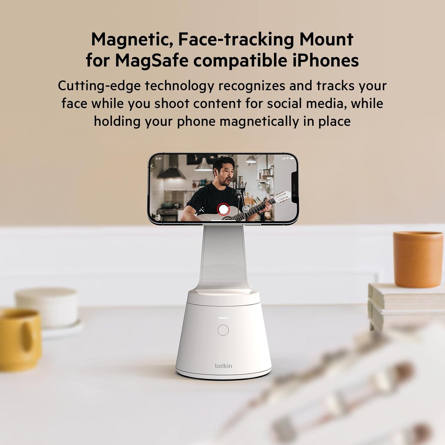 Belkin Face Tracking MagSafe Phone Mount for iPhone