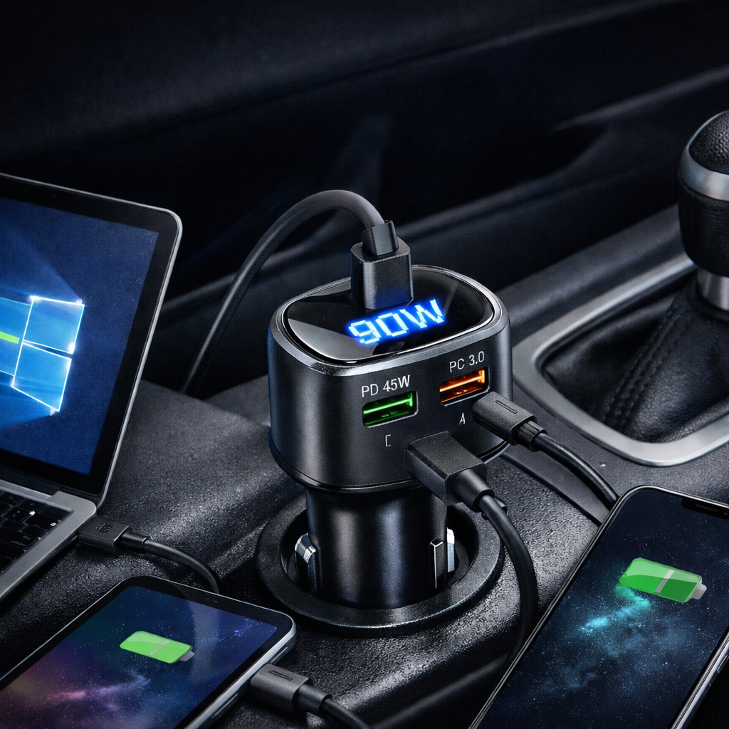 90W Powerful Car Charger