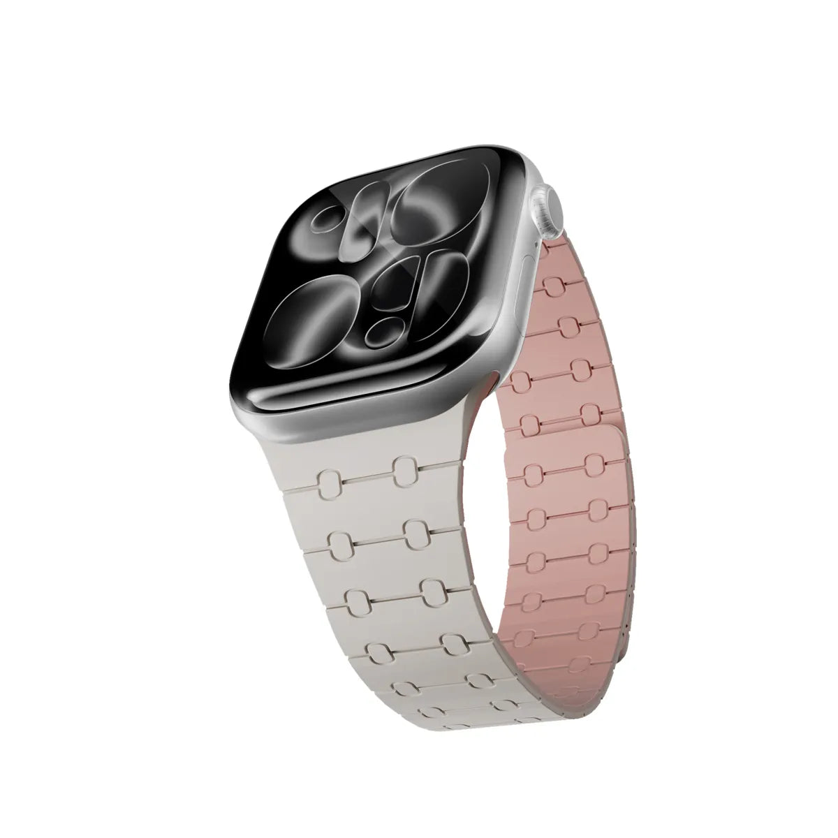 "Epico Magnetic+ Silicone Watch Band for Apple Watch SE  (44mm)/Series 1-9 (42/44/45mm) 10-11 (46mm)/Ultra (49mm)