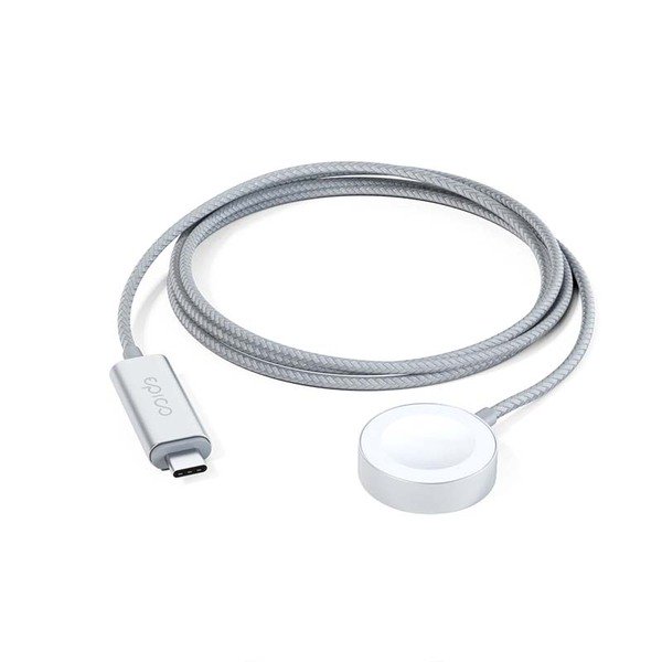 Epico USB-C Fast Magnetic Charger for Apple Watch 1.2m - Silver