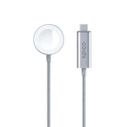 Epico USB-C Fast Magnetic Charger for Apple Watch 1.2m - Silver