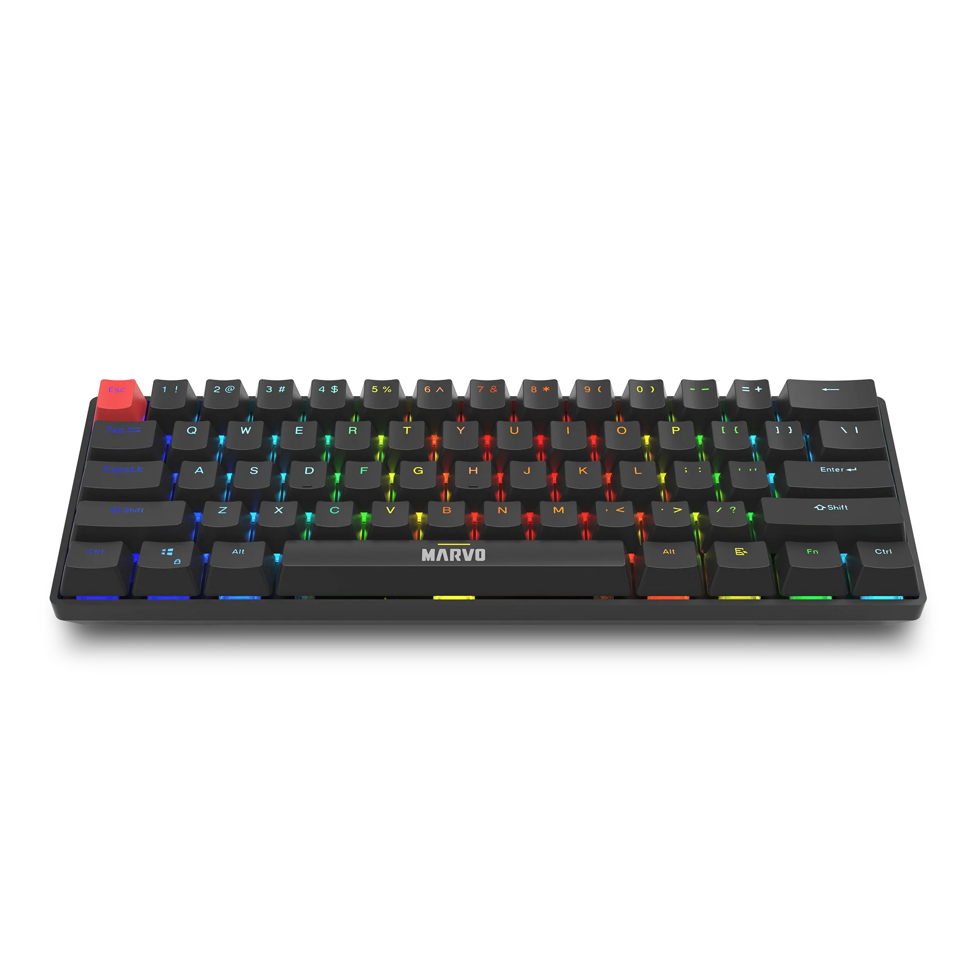 Marvo Scorpion KG933G Saber 61 Wired Mechanical RGB 60% UK Layout Gaming Keyboard