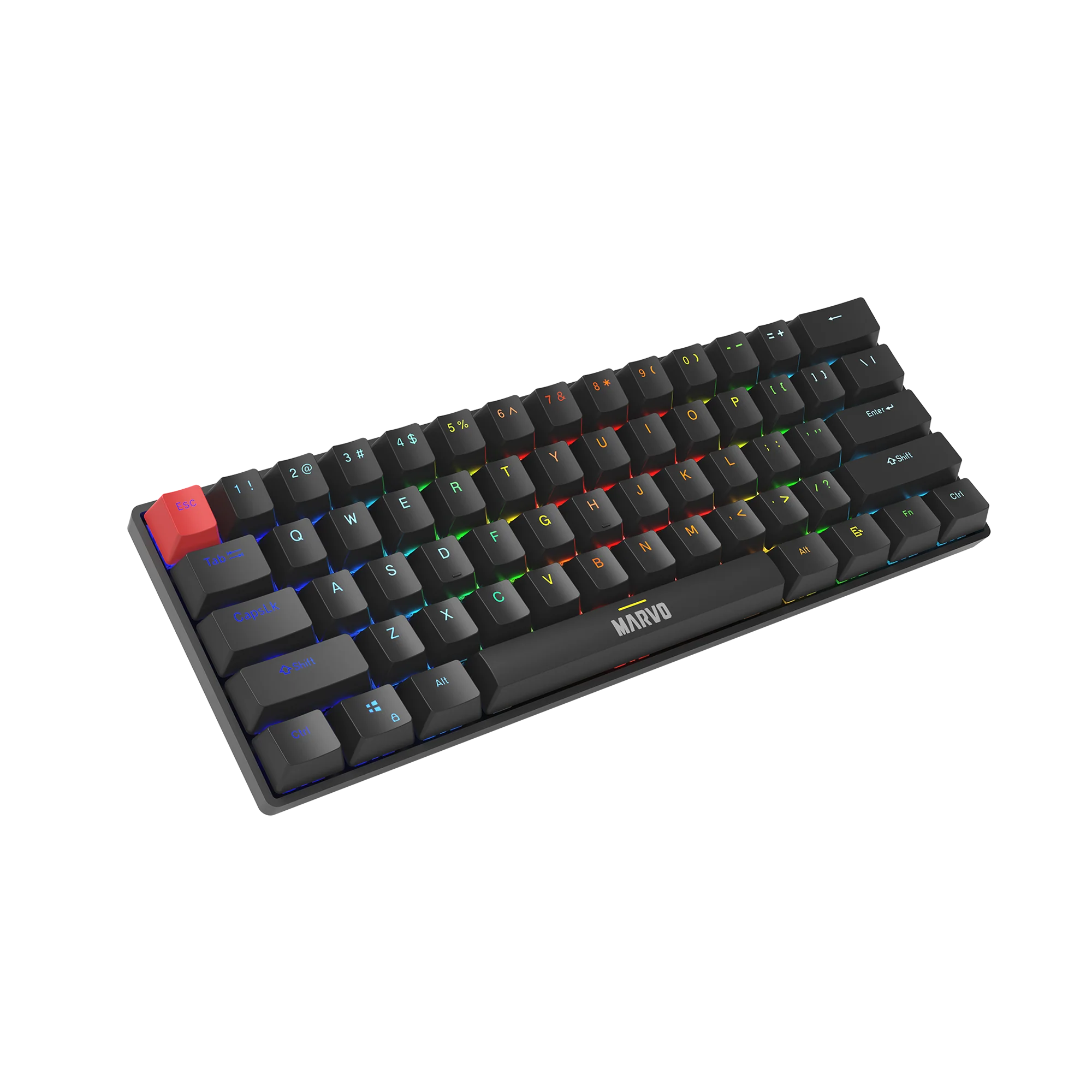 Marvo Scorpion KG933G Saber 61 Wired Mechanical RGB 60% UK Layout Gaming Keyboard