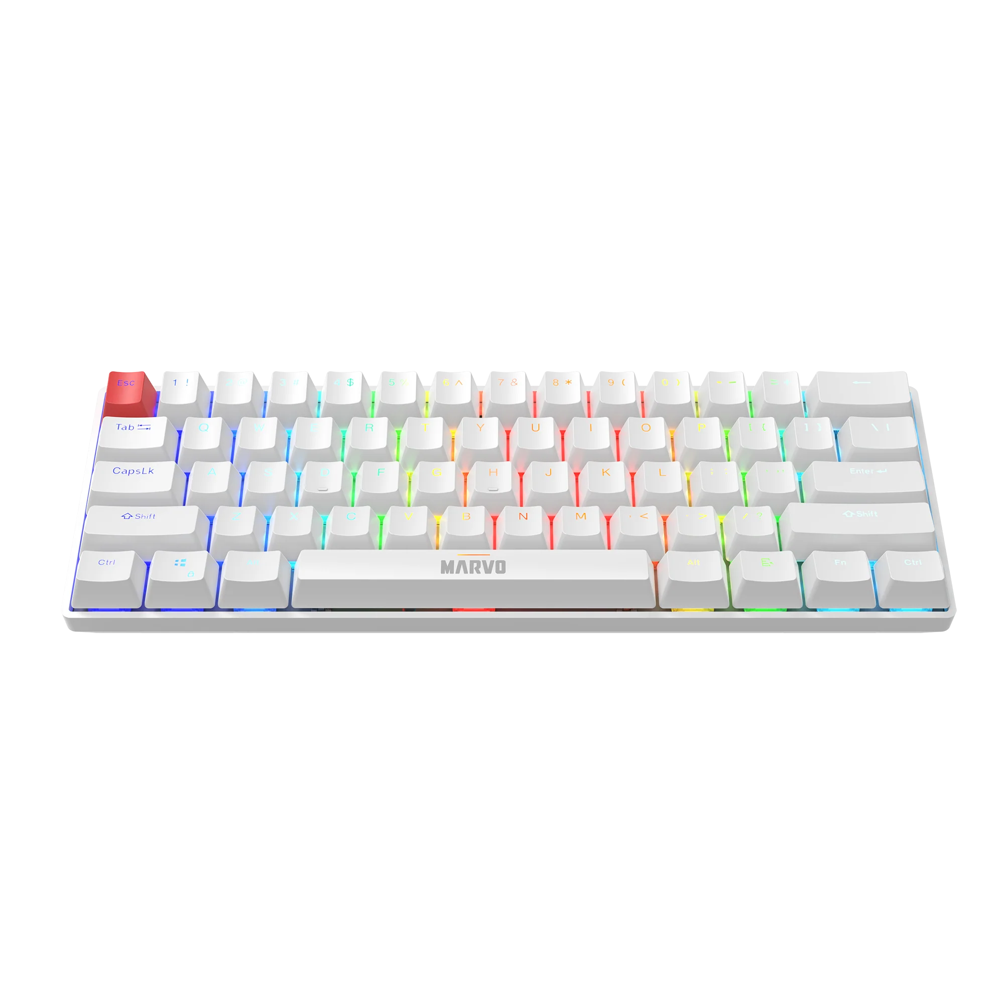 Marvo Scorpion KG933G Saber 61 Wired Mechanical RGB 60% UK Layout Gaming Keyboard