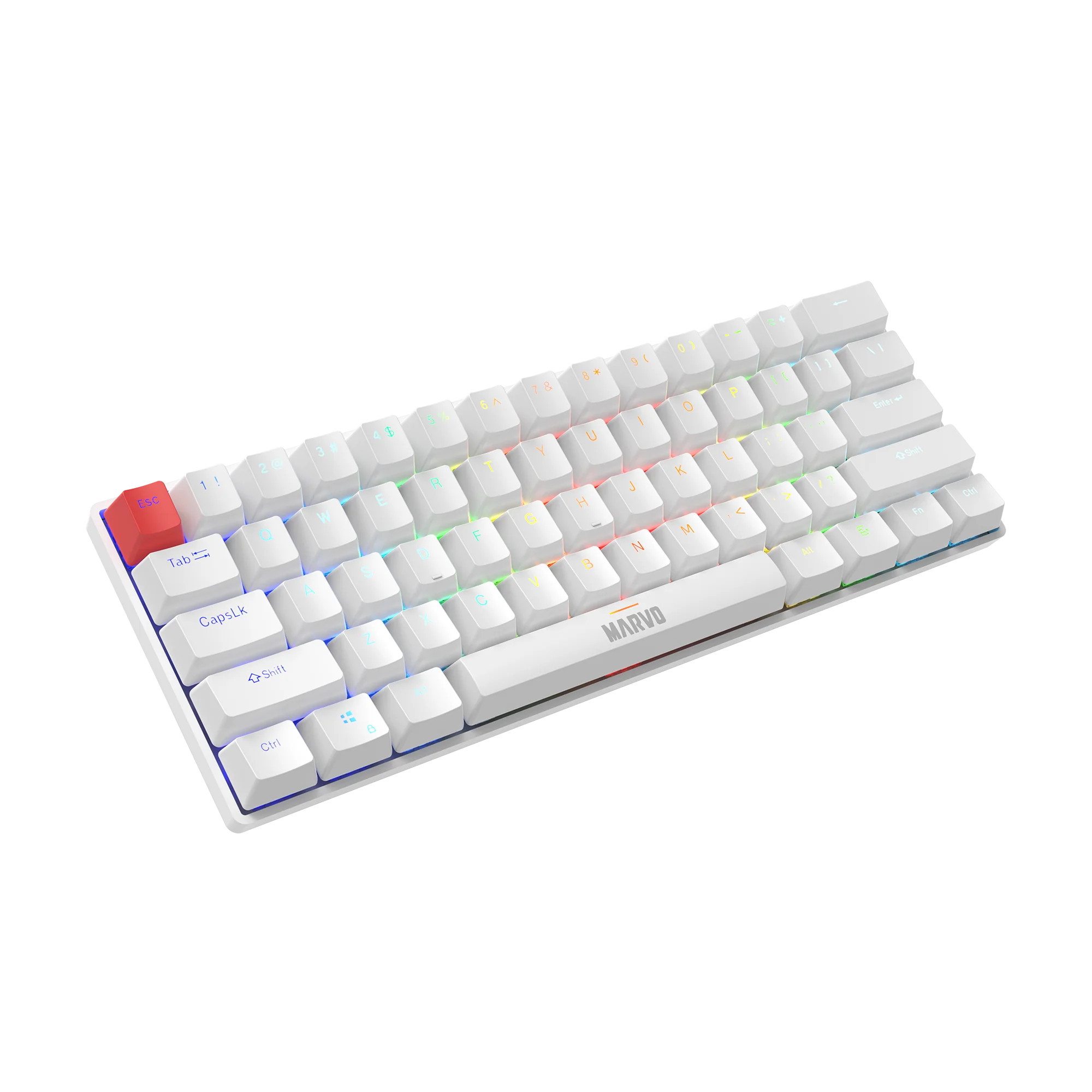 Marvo Scorpion KG933G Saber 61 Wired Mechanical RGB 60% UK Layout Gaming Keyboard