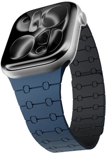 "Epico Magnetic+ Silicone Watch Band for Apple Watch SE  (44mm)/Series 1-9 (42/44/45mm) 10-11 (46mm)/Ultra (49mm)