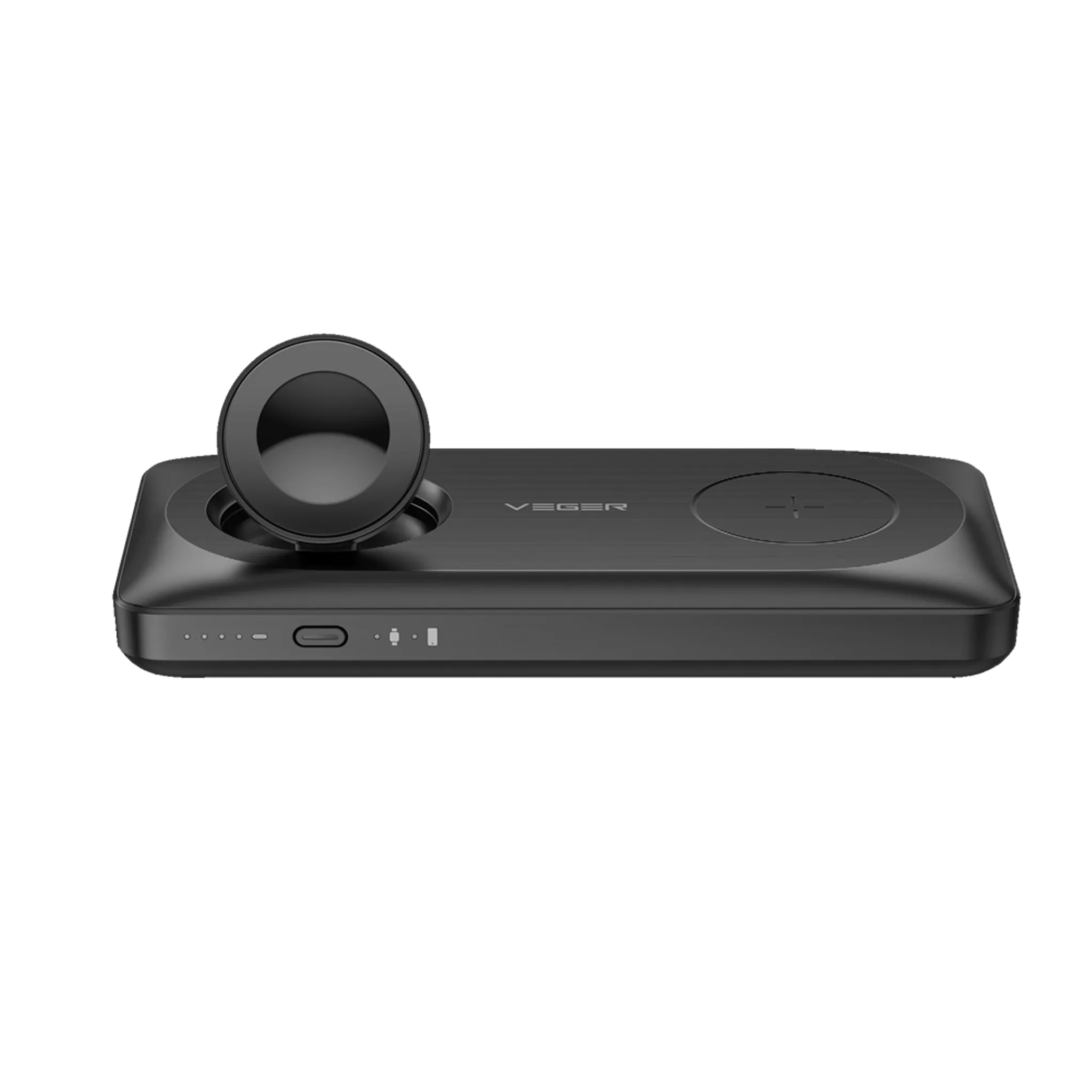 Veger - MagMulti - 10,000mAh 22.5W PD Wireless Charging Powerbank for Apple iPhone, Watch & AirPods - Black