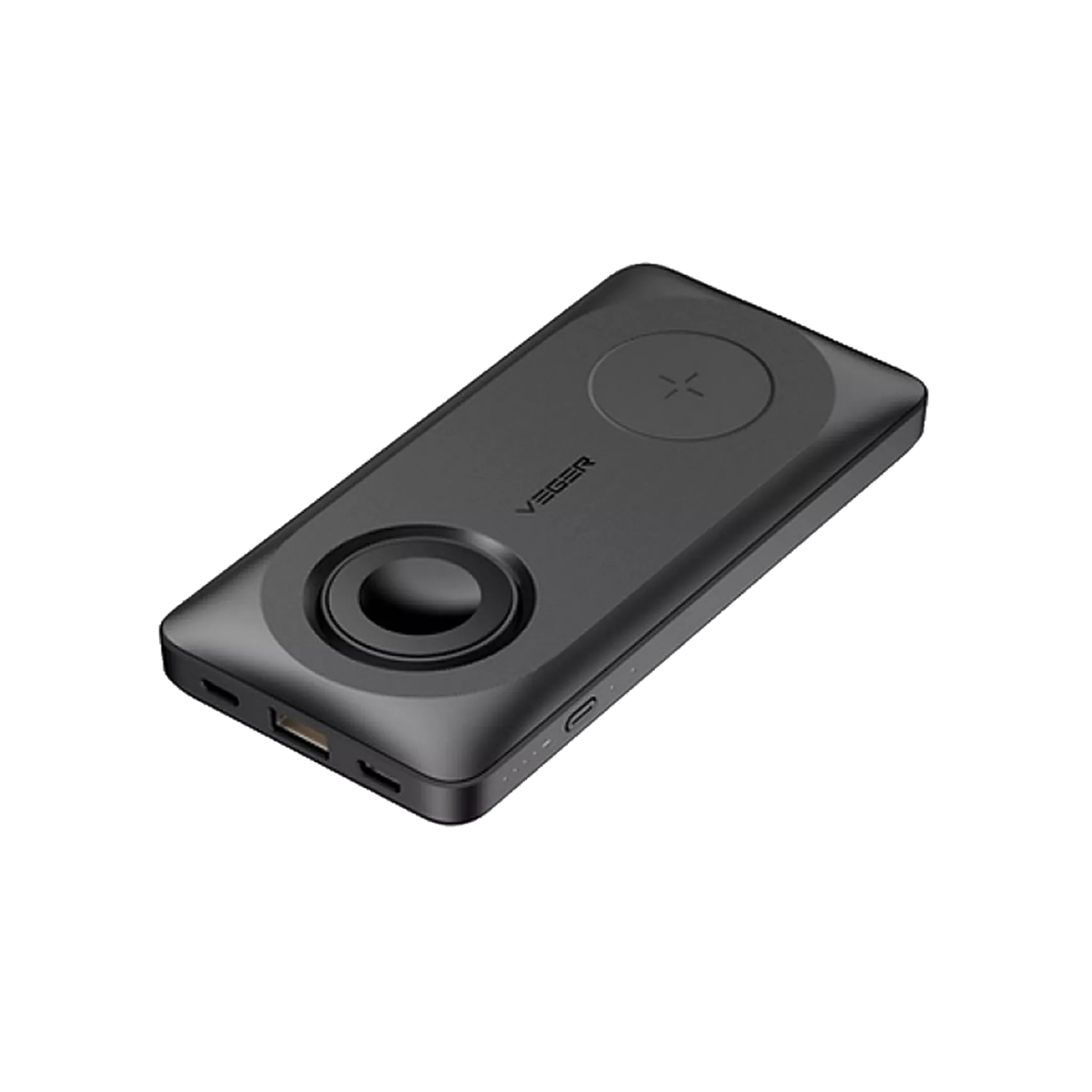 Veger - MagMulti - 10,000mAh 22.5W PD Wireless Charging Powerbank for Apple iPhone, Watch & AirPods - Black