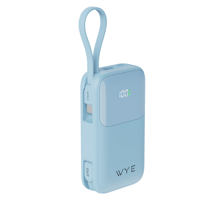 WYEFLUX  Fast Charging Power Bank With 2 Built In Cables