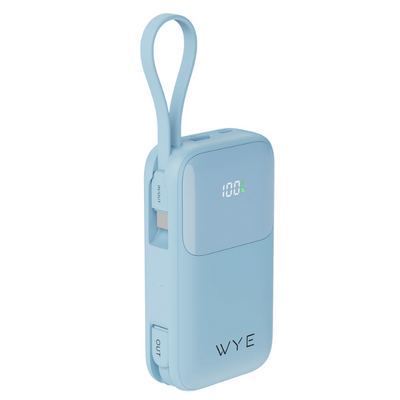 WYEFLUX  Fast Charging Power Bank With 2 Built In Cables