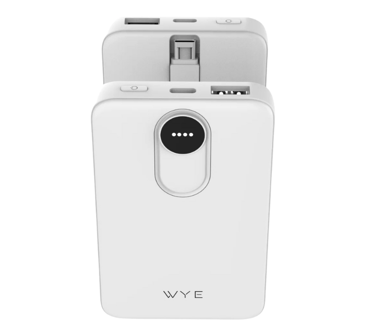 WYEFLUX Portable Power Bank With USB-C Cable