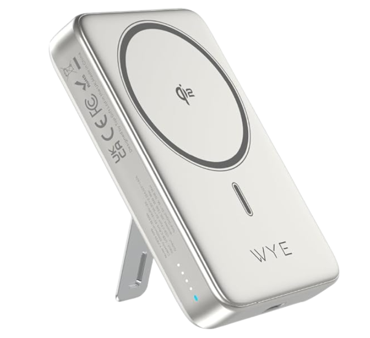 WYEFLUX Premier Magnetic Wireless Charging Power Bank With Stand