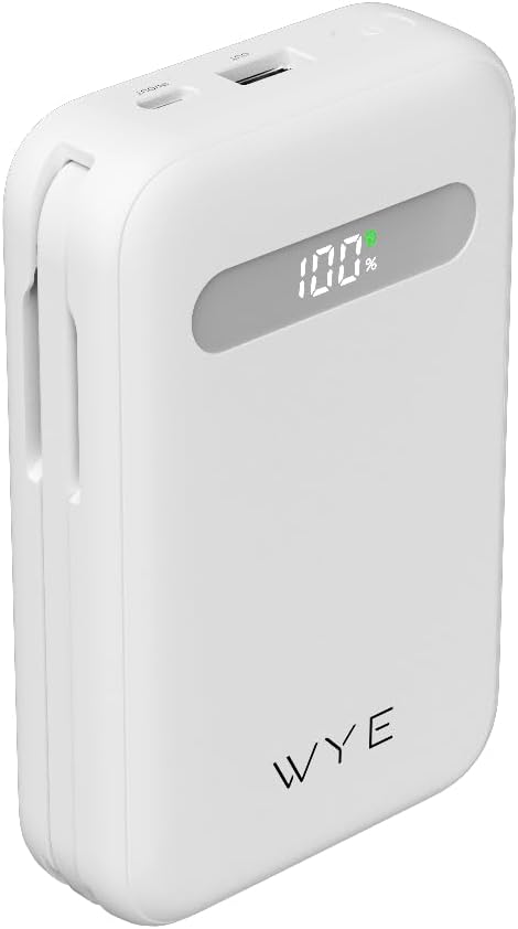 WYEFLUX  Fast Charging Power Bank With 2 Built In Cables