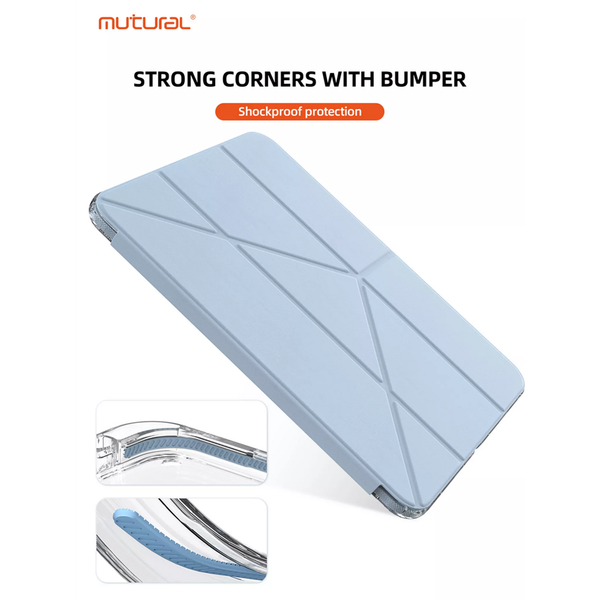 Mutural - Clear-Pro Case for iPad