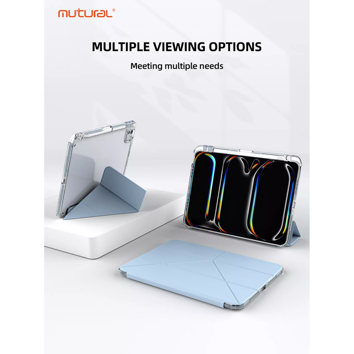 Mutural - Clear-Pro Case for iPad